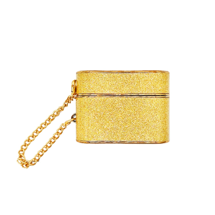 For AirPods Pro 2 Cylindrical Glitter Leather Texture Bluetooth Earphone Protective Case(Gold) - For AirPods Pro 2 by PMC Jewellery | Online Shopping South Africa | PMC Jewellery | Buy Now Pay Later Mobicred