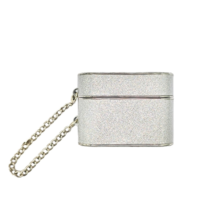 For AirPods Pro 2 Cylindrical Glitter Leather Texture Bluetooth Earphone Protective Case(Silver) - For AirPods Pro 2 by PMC Jewellery | Online Shopping South Africa | PMC Jewellery | Buy Now Pay Later Mobicred