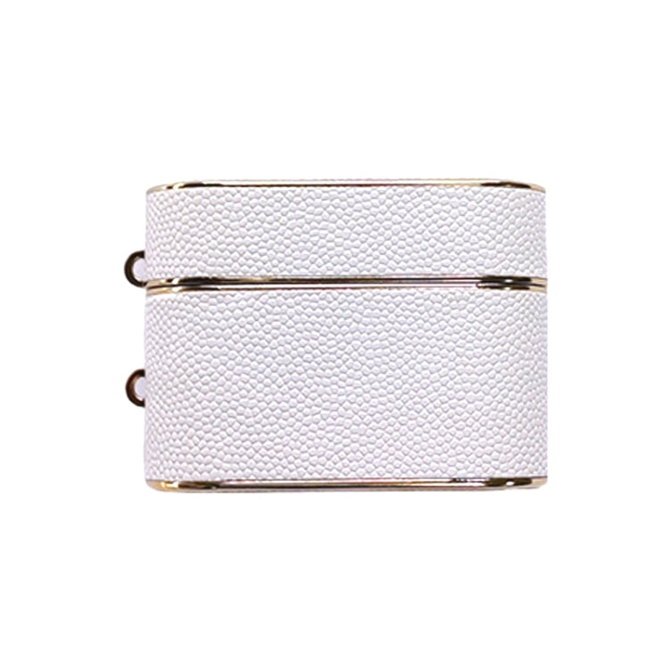 For AirPods Pro Cylindrical Ball Texture Bluetooth Earphone Protective Case(White) - For AirPods Pro by PMC Jewellery | Online Shopping South Africa | PMC Jewellery | Buy Now Pay Later Mobicred