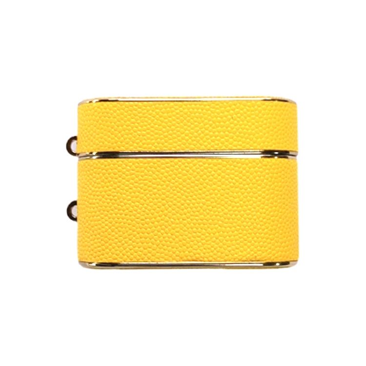 For AirPods Pro Cylindrical Ball Texture Bluetooth Earphone Protective Case(Yellow) - For AirPods Pro by PMC Jewellery | Online Shopping South Africa | PMC Jewellery | Buy Now Pay Later Mobicred