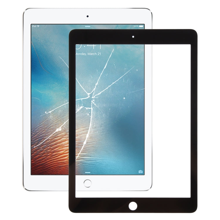 For iPad Pro 9.7 Front Screen Outer Glass Lens with OCA Optically Clear Adhesive(Black) - 9.7 inch by PMC TechLife | Online Shopping South Africa | PMC TechLife | Buy Now Pay Later Mobicred