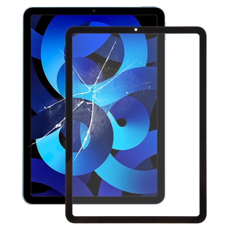For iPad Air 5 Front Screen Outer Glass Lens with OCA Optically Clear Adhesive(Black) - iPad Air 4 (2020) by PMC TechLife | Online Shopping South Africa | PMC TechLife | Buy Now Pay Later Mobicred