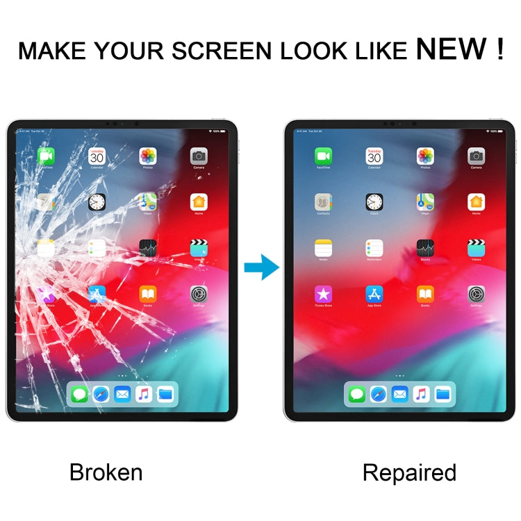 For iPad Pro 12.9 2018 2020 Front Screen Outer Glass Lens with OCA Optically Clear Adhesive(Black) - 12.9 inch 2020 by PMC TechLife | Online Shopping South Africa | PMC TechLife | Buy Now Pay Later Mobicred