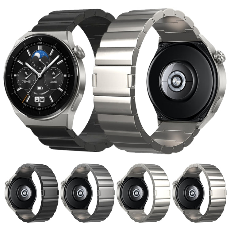 22mm One-Bead Magnetic Buckle Titanium Metal Watch Band(Grey) - free shipping - PMc TechLife - Order now!