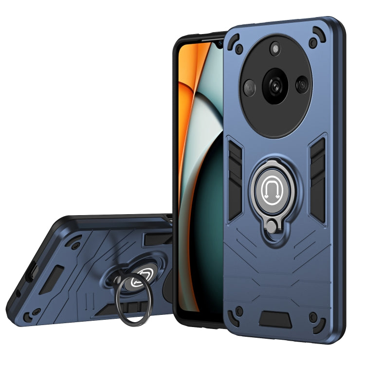 For Realme Narzo 60 5G Ring Holder Phone Case(Royal Blue) - Realme Cases by PMC TechLife | Online Shopping South Africa | PMC TechLife | Buy Now Pay Later Mobicred