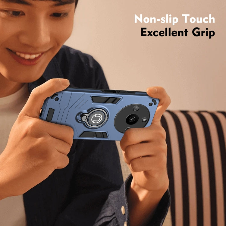 For Realme Narzo 60 5G Ring Holder Phone Case(Royal Blue) - Realme Cases by PMC TechLife | Online Shopping South Africa | PMC TechLife | Buy Now Pay Later Mobicred