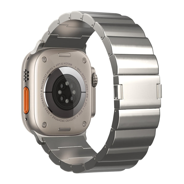 For Apple Watch Ultra 2 49mm One-Bead Magnetic Buckle Titanium Metal Watch Band(Silver) - free shipping - PMC TechLife - Order now!