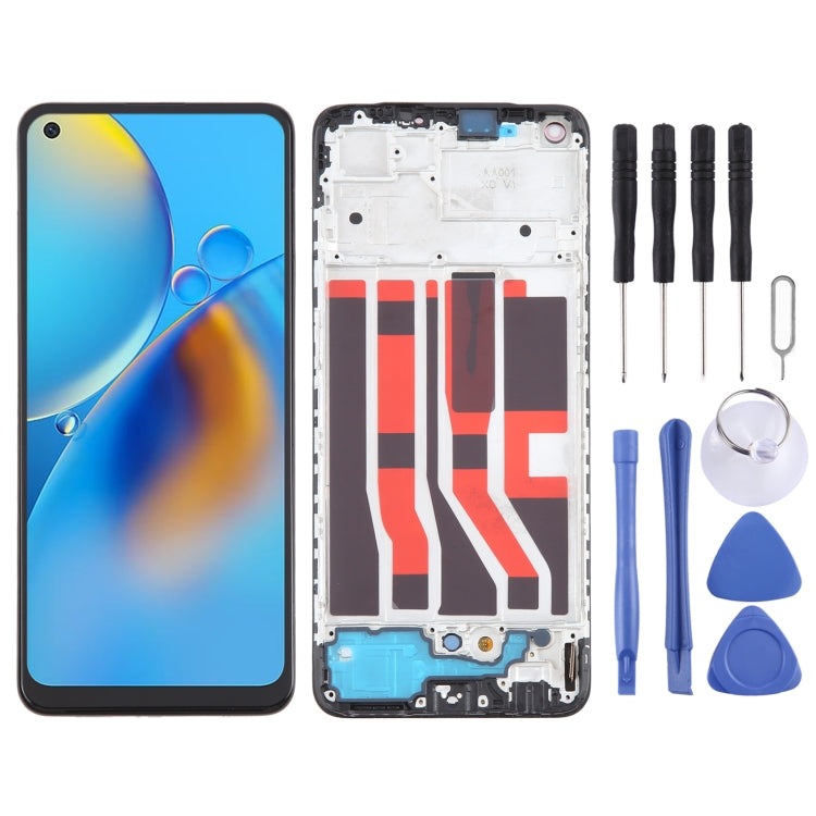 For OPPO A74 4G OLED LCD Screen Digitizer Full Assembly with Frame - LCD Screen by PMC TechLife | Online Shopping South Africa | PMC TechLife | Buy Now Pay Later Mobicred