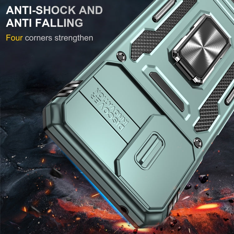 For Motorola Moto G Power 2024 Armor PC + TPU Camera Shield Phone Case(Alpine Green) - Motorola Cases by PMC Jewellery | Online Shopping South Africa | PMC Jewellery | Buy Now Pay Later Mobicred