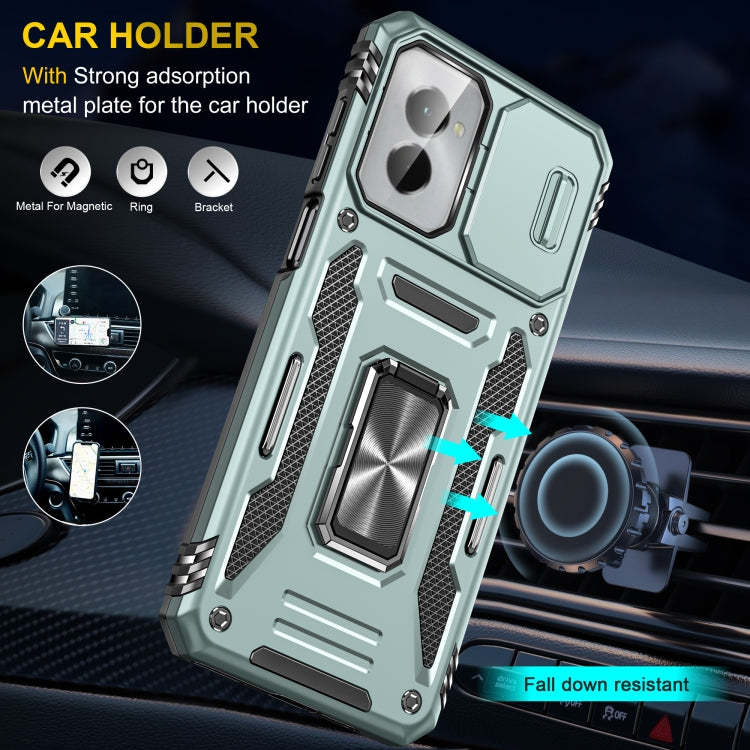 For Motorola Moto G Power 2024 Armor PC + TPU Camera Shield Phone Case(Alpine Green) - Motorola Cases by PMC Jewellery | Online Shopping South Africa | PMC Jewellery | Buy Now Pay Later Mobicred
