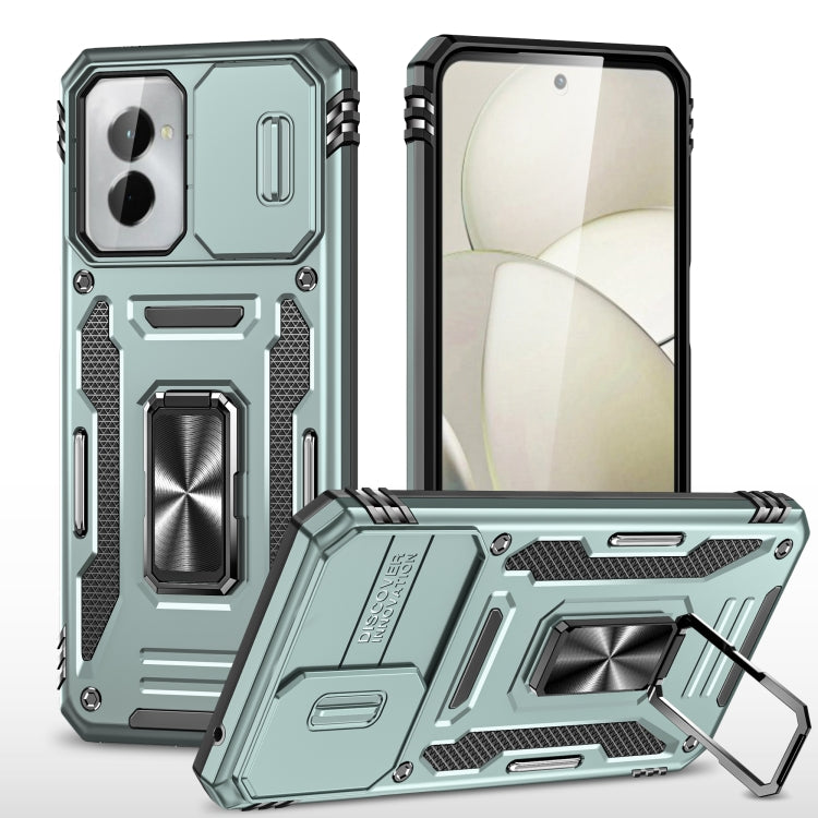 For Motorola Moto G Stylus 5G 2024 Armor PC + TPU Camera Shield Phone Case(Alpine Green) - Motorola Cases by PMC Jewellery | Online Shopping South Africa | PMC Jewellery | Buy Now Pay Later Mobicred