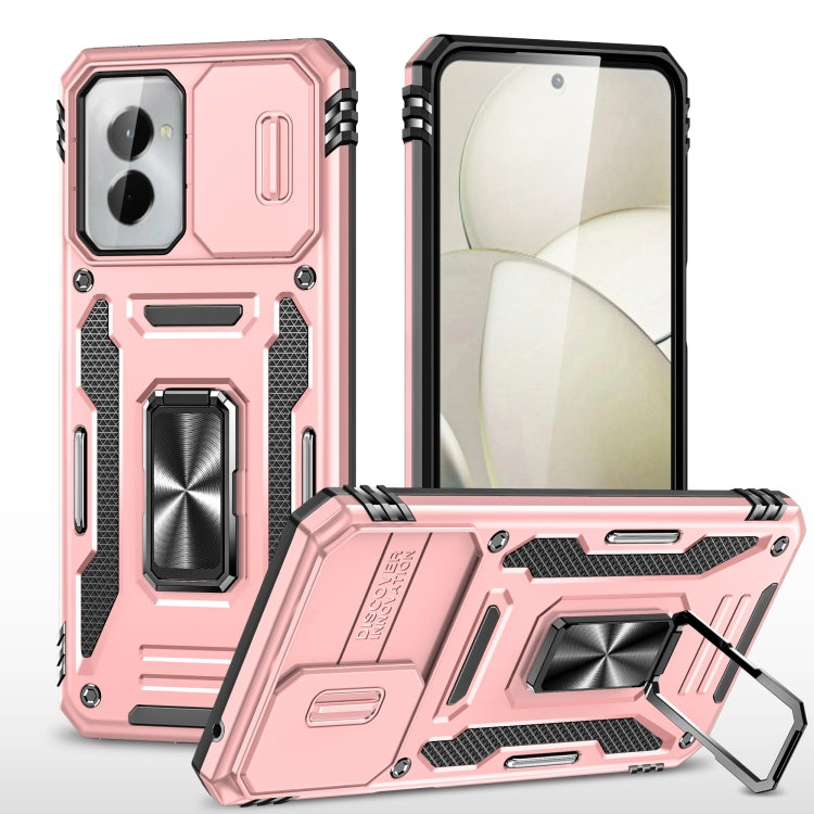 For Motorola Moto G Stylus 5G 2024 Armor PC + TPU Camera Shield Phone Case(Rose Gold) - free shipping - PMC Jewellery - Order now!