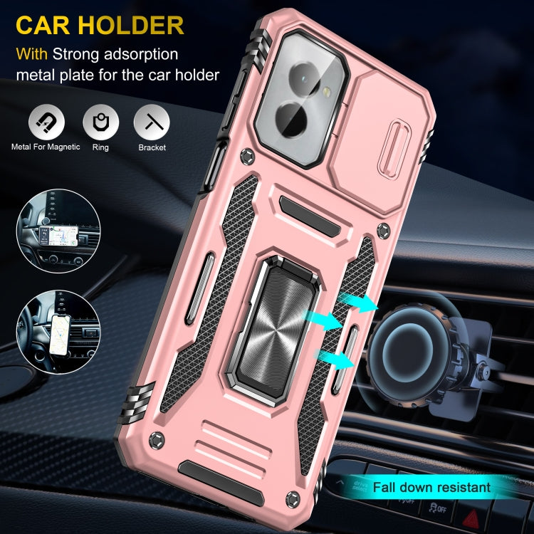 For Motorola Moto G Stylus 5G 2024 Armor PC + TPU Camera Shield Phone Case(Rose Gold) - free shipping - PMC Jewellery - Order now!