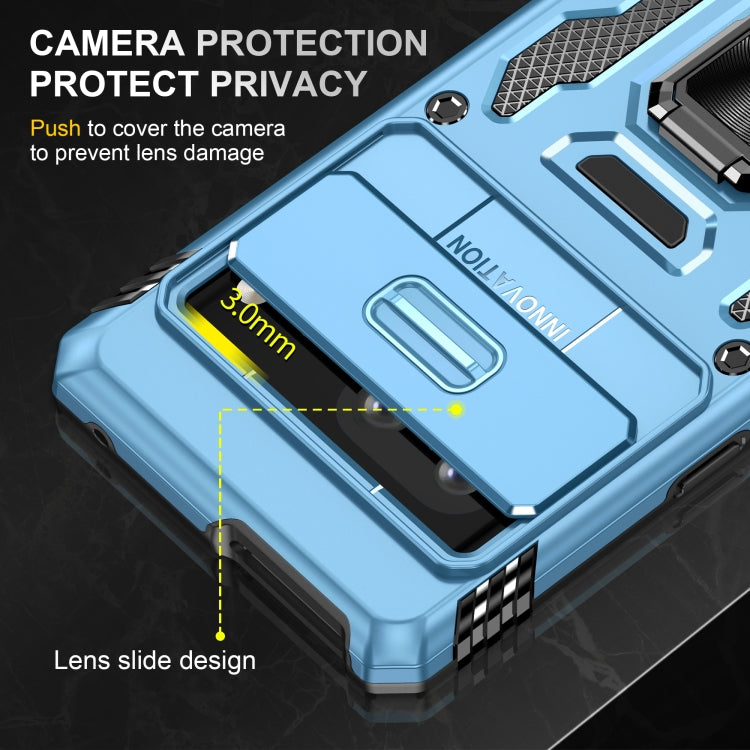For Google Pixel 9/9 Pro Armor PC + TPU Camera Shield Phone Case(Light Blue) - Google Cases by PMC TechLife | Online Shopping South Africa | PMC TechLife | Buy Now Pay Later Mobicred