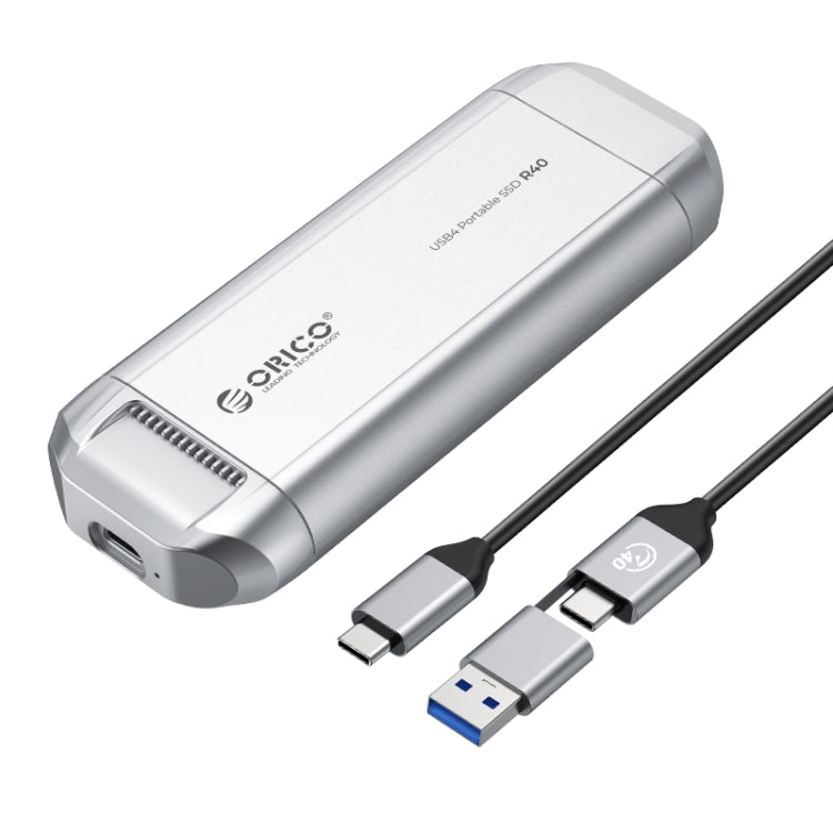 ORICO R40-2T 2TB 40Gbps Racing Car-Inspired Portable SSD Enclosure(Silver) - HDD Enclosure by ORICO | Online Shopping South Africa | PMc TechLife | Buy Now Pay Later Mobicred