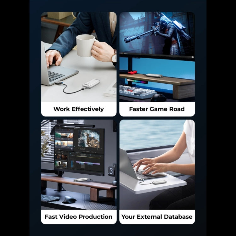 ORICO R40-2T 2TB 40Gbps Racing Car-Inspired Portable SSD Enclosure(Silver) - HDD Enclosure by ORICO | Online Shopping South Africa | PMc TechLife | Buy Now Pay Later Mobicred