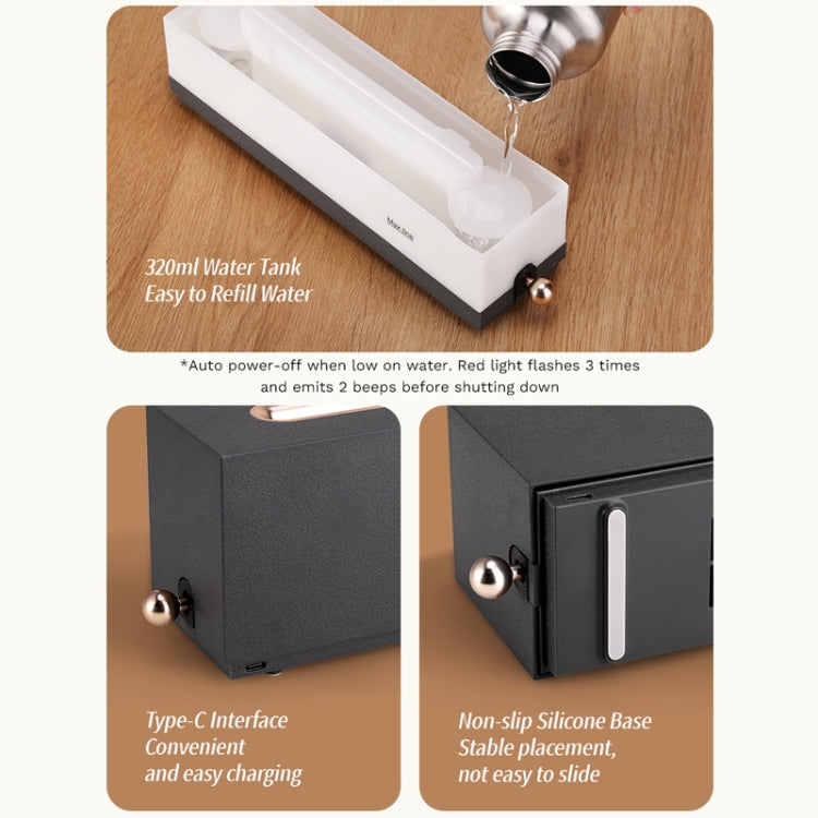 ROCK RAM0036 Large Mist Volume Flame Aromatherapy Humidifier - free shipping - PMC TechLife - Order now!