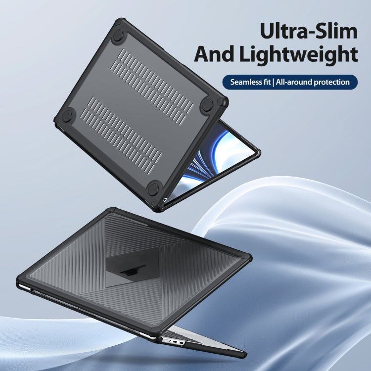 For MacBook Air 15.3 2023/2024 A2941 DUX DUCIS LCGH Laptop Frosted Protective Case(Black) - free shipping - PMC TechLife - Order now!