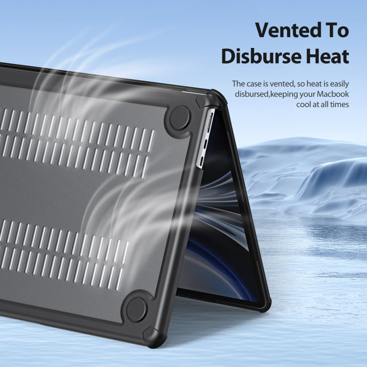 For MacBook Air 15.3 2023/2024 A2941 DUX DUCIS LCGH Laptop Frosted Protective Case(Black) - free shipping - PMC TechLife - Order now!