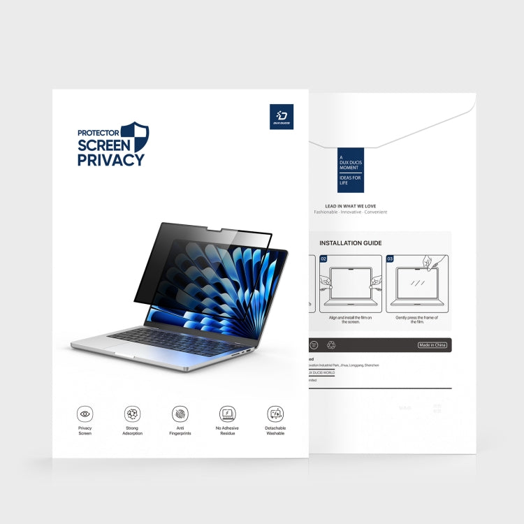 For MacBook Air 15.3 2023/2024 A2941 DUX DUCIS LCGH Laptop Privacy Tempered Glass Film - Screen Protectors by DUX DUCIS | Online Shopping South Africa | PMC TechLife | Buy Now Pay Later Mobicred