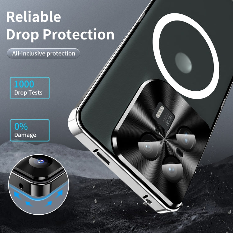 For Motorola Moto X50 Ultra Frosted Metal MagSafe Magnetic Phone Case(Silver) - Motorola Cases by PMC TechLife | Online Shopping South Africa | PMC TechLife | Buy Now Pay Later Mobicred
