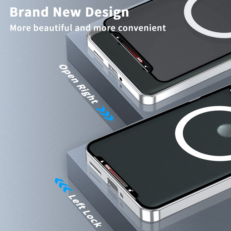 For Motorola Moto X50 Ultra Frosted Metal MagSafe Magnetic Phone Case(Silver) - Motorola Cases by PMC TechLife | Online Shopping South Africa | PMC TechLife | Buy Now Pay Later Mobicred