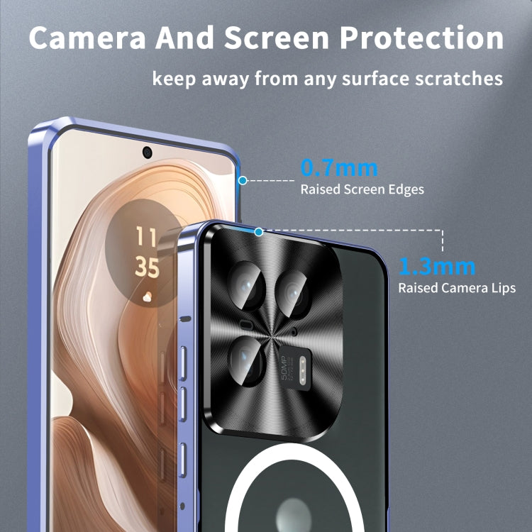 For Motorola Moto X50 Ultra Frosted Metal MagSafe Magnetic Phone Case(Puprle) - Motorola Cases by PMC TechLife | Online Shopping South Africa | PMC TechLife | Buy Now Pay Later Mobicred