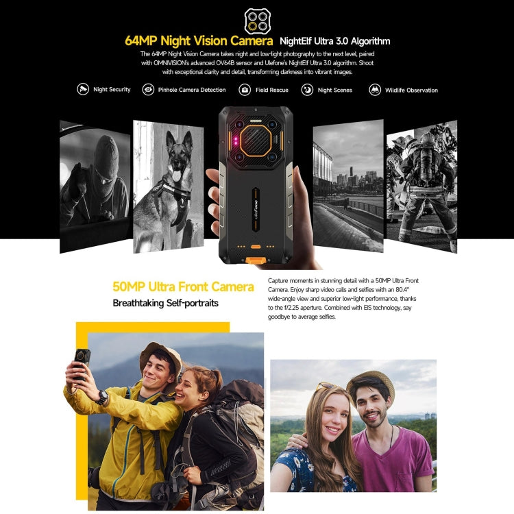 Ulefone Armor 26 Ultra Rugged Phone, 12GB+512GB, 6.78 inch Android 13 MediaTek Dimensity 8020 Octa Core, Network: 5G, NFC(Black) - free shipping - PMC TechLife - Order now!