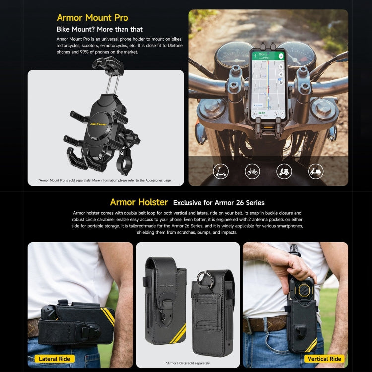 Ulefone Armor 26 Ultra Rugged Phone, 12GB+512GB, 6.78 inch Android 13 MediaTek Dimensity 8020 Octa Core, Network: 5G, NFC(Black) - free shipping - PMC TechLife - Order now!