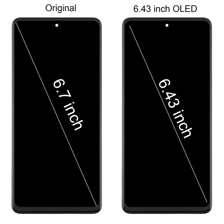 For Samsung Galaxy M53 SM-M536B 6.43inch OLED LCD Screen Digitizer Full Assembly with Frame - free shipping - PMc TechLife - Order now!