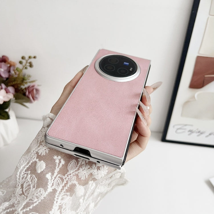 For vivo X Fold3 Pro Skin Feel Leather Texture Pearlescent Paint Shockproof Phone Case(Purple) - free shipping - PMC TechLife - Order now!