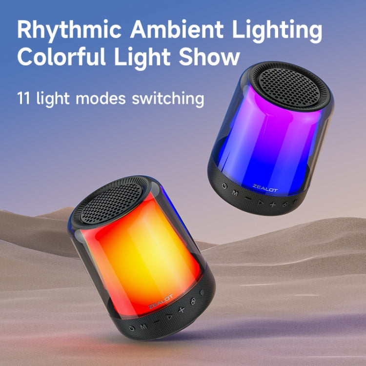 Zealot S66M RGB Rhythmic Light Karaoke Wireless Speaker, Style:Dual Mic(Black) - free shipping - PMC Jewellery - Order now!