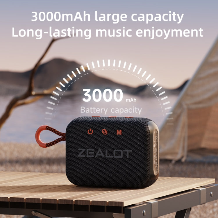 Zealot S75 Portable Outdoor IPX6 Waterproof Bluetooth Speaker(Black) - free shipping - PMC Jewellery - Order now!