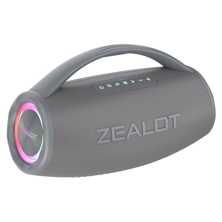 Zealot S97 80W Outdoor Portable RGB Light Bluetooth Speaker(Grey) - free shipping - PMC Jewellery - Order now!