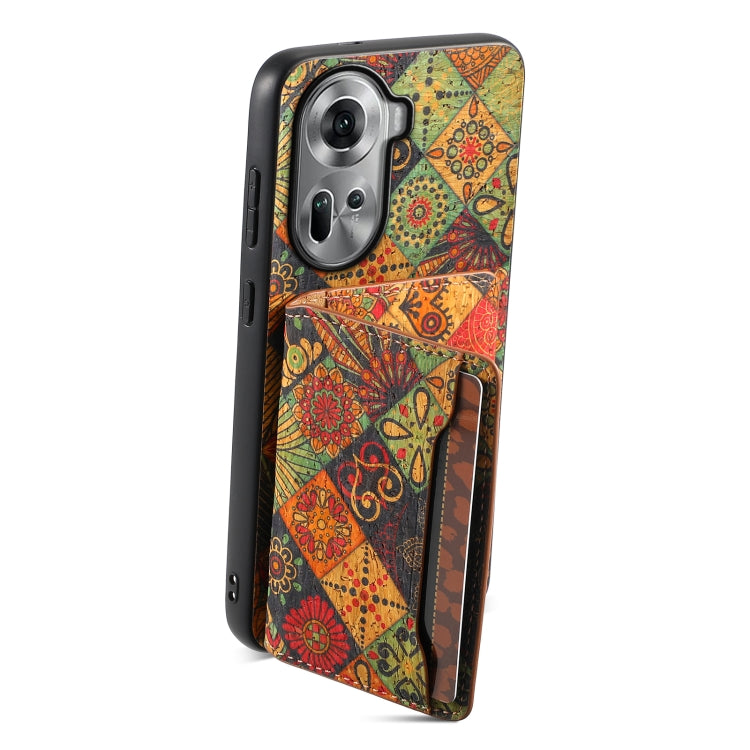 For OPPO Reno11 Global Card Slot Holder Phone Case(Autumn Yellow) - OPPO Cases by PMC TechLife | Online Shopping South Africa | PMC TechLife | Buy Now Pay Later Mobicred