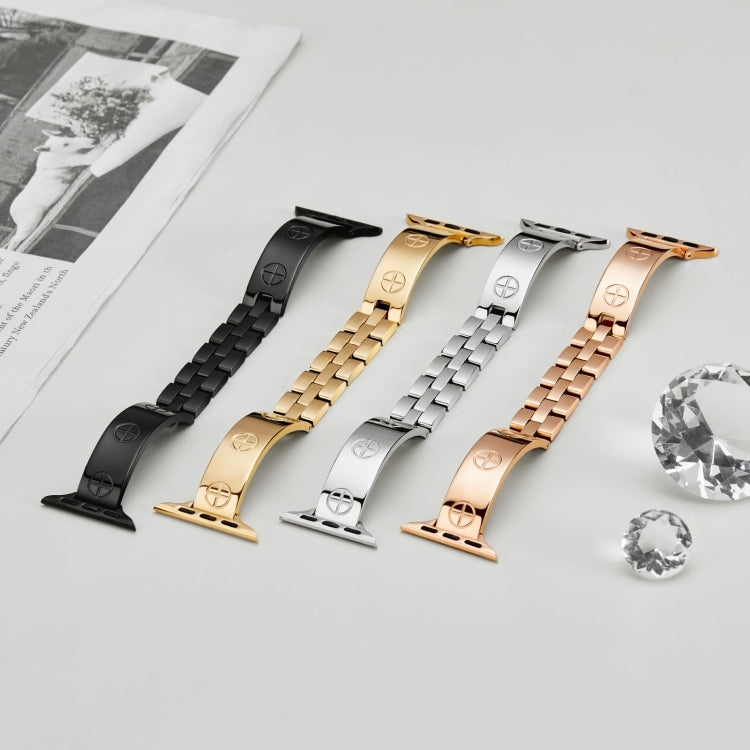 For Apple Watch SE 2022 40mm Cross Bracelet Stainless Steel Watch Band(Silver) - free shipping - PMC TechLife - Order now!