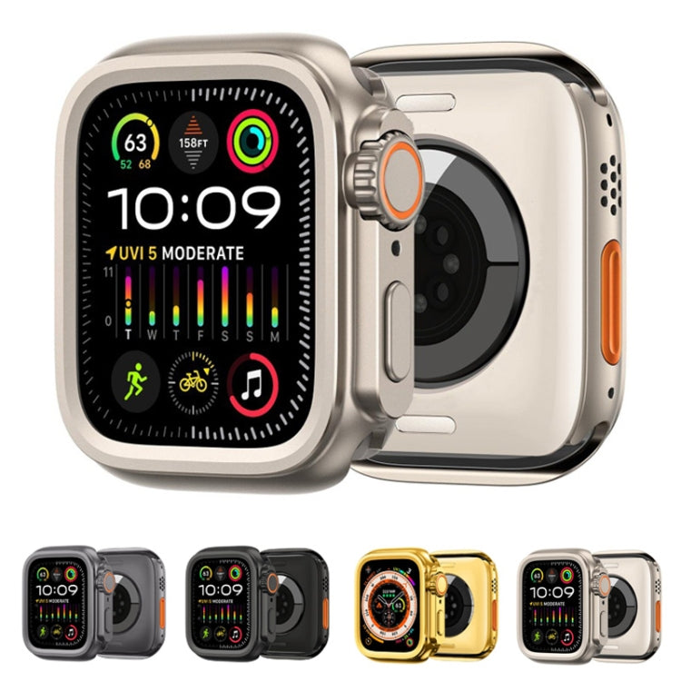 For Apple Watch Series 9 / 8 / 7 45mm Change to Ultra 49mm Alloy Watch Case(Grey) - free shipping - PMC Jewellery - Order now!