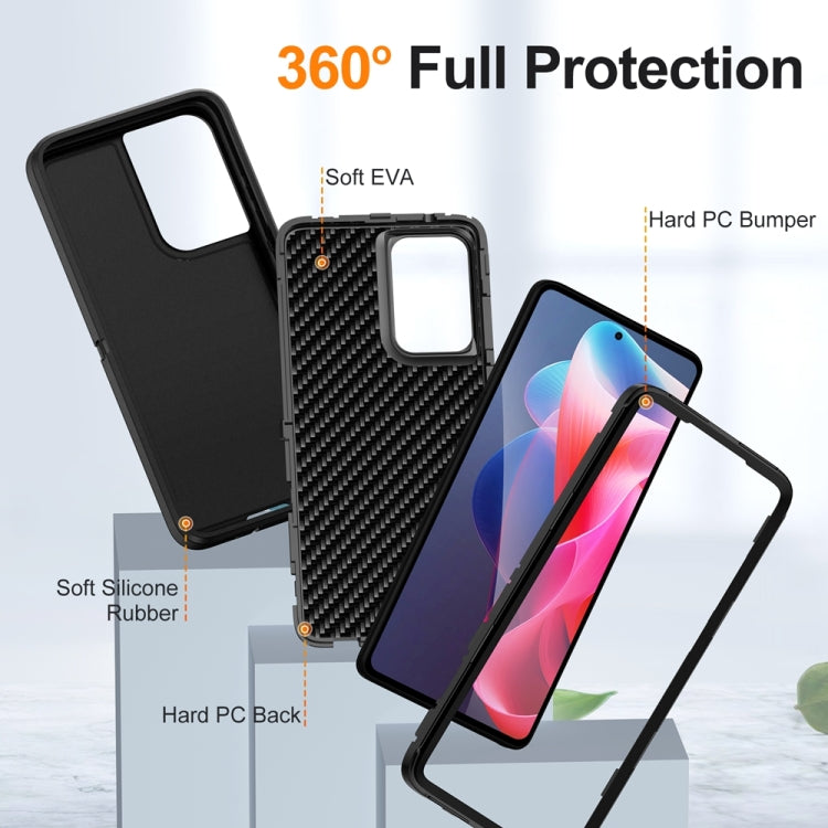 For Motorola Moto G Play 5G 2024 Life Waterproof Rugged PC + Silicone Phone Case(Black) - Motorola Cases by PMC Jewellery | Online Shopping South Africa | PMC Jewellery | Buy Now Pay Later Mobicred
