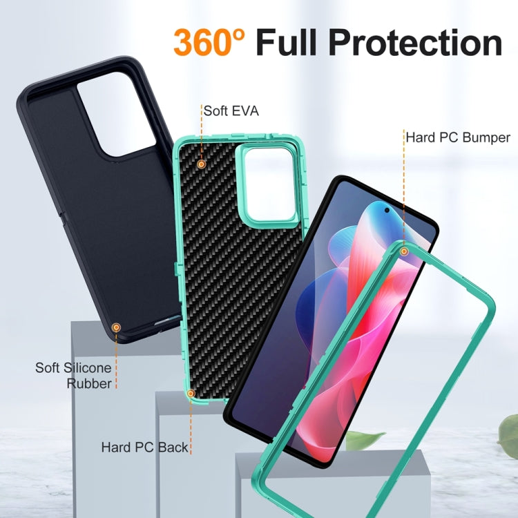 For Motorola Moto G Play 5G 2024 Life Waterproof Rugged PC + Silicone Phone Case(Dark Blue + Light Blue) - Motorola Cases by PMC Jewellery | Online Shopping South Africa | PMC Jewellery | Buy Now Pay Later Mobicred