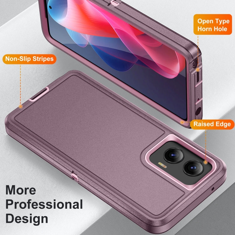 For Motorola Moto G Play 5G 2024 Life Waterproof Rugged PC + Silicone Phone Case(Purple + Pink) - Motorola Cases by PMC Jewellery | Online Shopping South Africa | PMC Jewellery | Buy Now Pay Later Mobicred