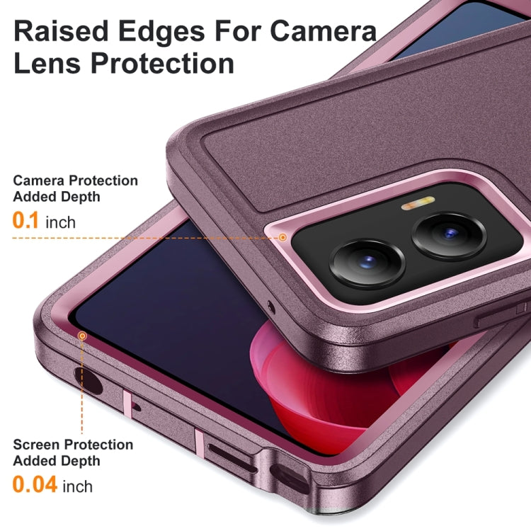 For Motorola Moto G Play 5G 2024 Life Waterproof Rugged PC + Silicone Phone Case(Purple + Pink) - Motorola Cases by PMC Jewellery | Online Shopping South Africa | PMC Jewellery | Buy Now Pay Later Mobicred