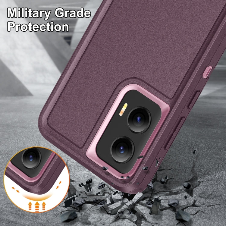 For Motorola Moto G Play 5G 2024 Life Waterproof Rugged PC + Silicone Phone Case(Purple + Pink) - Motorola Cases by PMC Jewellery | Online Shopping South Africa | PMC Jewellery | Buy Now Pay Later Mobicred