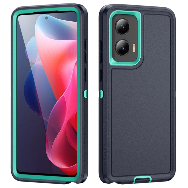 For Motorola Moto G Stylus 5G 2024 Life Waterproof Rugged PC + Silicone Phone Case(Dark Blue + Light Blue) - Motorola Cases by PMC Jewellery | Online Shopping South Africa | PMC Jewellery | Buy Now Pay Later Mobicred