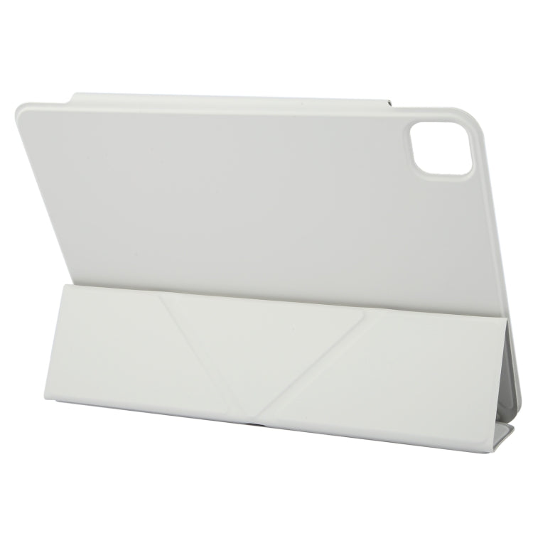 For iPad Pro 13 2024 Y-Shape Double-sided Clip Magnetic Smart Tablet Case(Light Grey) - iPad Pro 13 2024 Cases by PMC TechLife | Online Shopping South Africa | PMC TechLife | Buy Now Pay Later Mobicred