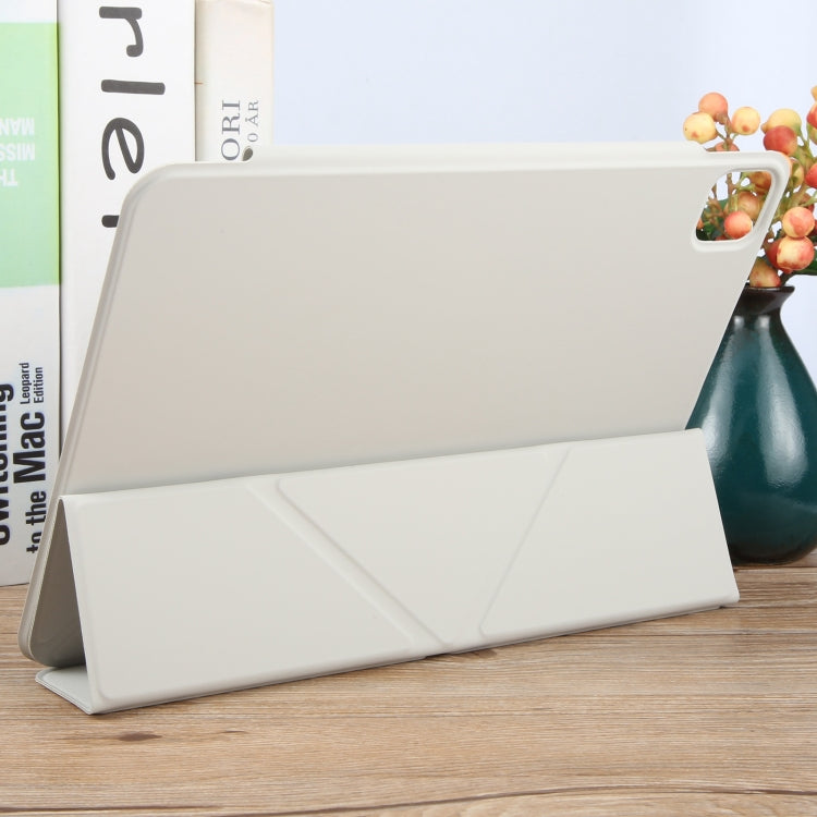 For iPad Pro 13 2024 Y-Shape Double-sided Clip Magnetic Smart Tablet Case(Light Grey) - iPad Pro 13 2024 Cases by PMC TechLife | Online Shopping South Africa | PMC TechLife | Buy Now Pay Later Mobicred