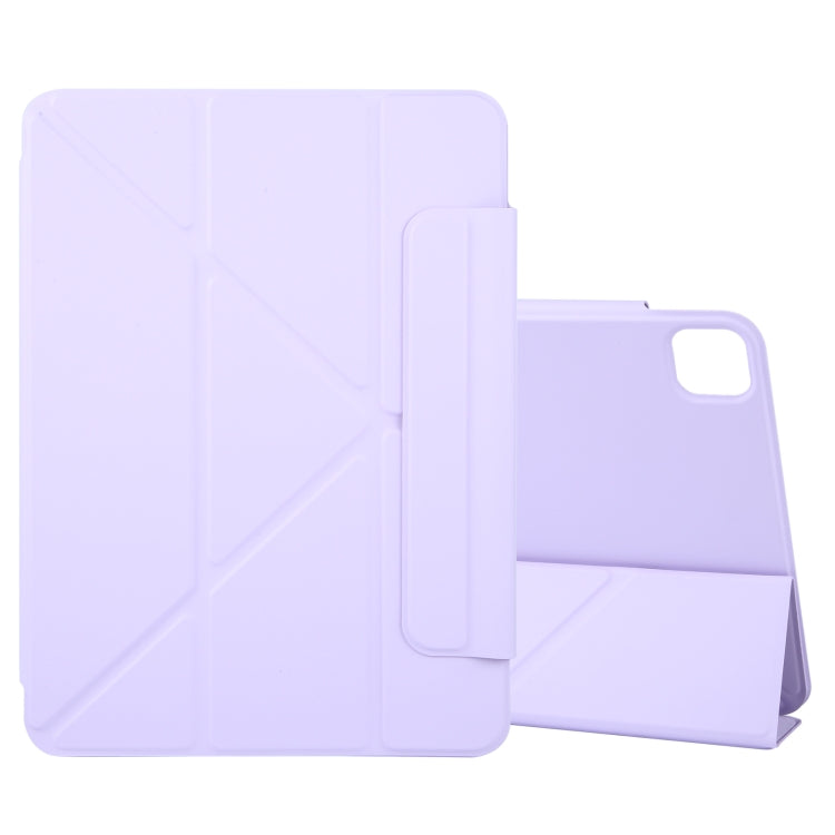 For iPad Pro 13 2024 Y-Shape Double-sided Clip Magnetic Smart Tablet Case(Purple) - iPad Pro 13 2024 Cases by PMC TechLife | Online Shopping South Africa | PMC TechLife | Buy Now Pay Later Mobicred