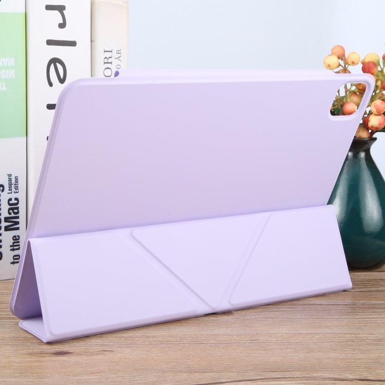 For iPad Pro 13 2024 Y-Shape Double-sided Clip Magnetic Smart Tablet Case(Purple) - iPad Pro 13 2024 Cases by PMC TechLife | Online Shopping South Africa | PMC TechLife | Buy Now Pay Later Mobicred