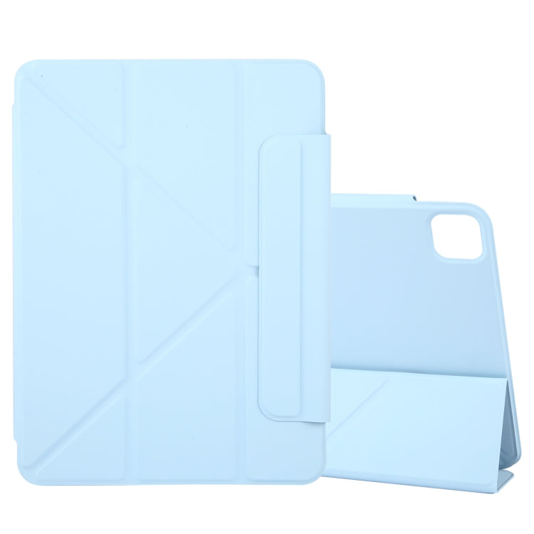 For iPad Pro 11 2024 Y-Shape Double-sided Clip Magnetic Smart Tablet Case(Blue) - iPad Pro 11 2024 Cases by PMC TechLife | Online Shopping South Africa | PMC TechLife | Buy Now Pay Later Mobicred