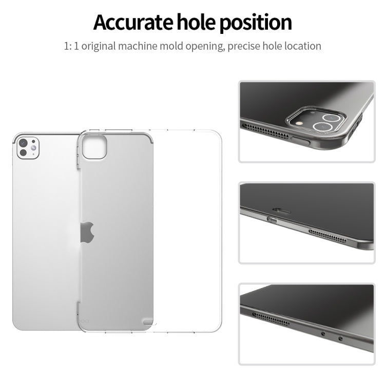 For iPad Air 13 2025 / 2024 Shockproof Soft TPU Protective Tablet Case(Transparent) - iPad Air 13 2025 / 2024 Cases by PMC TechLife | Online Shopping South Africa | PMC TechLife | Buy Now Pay Later Mobicred