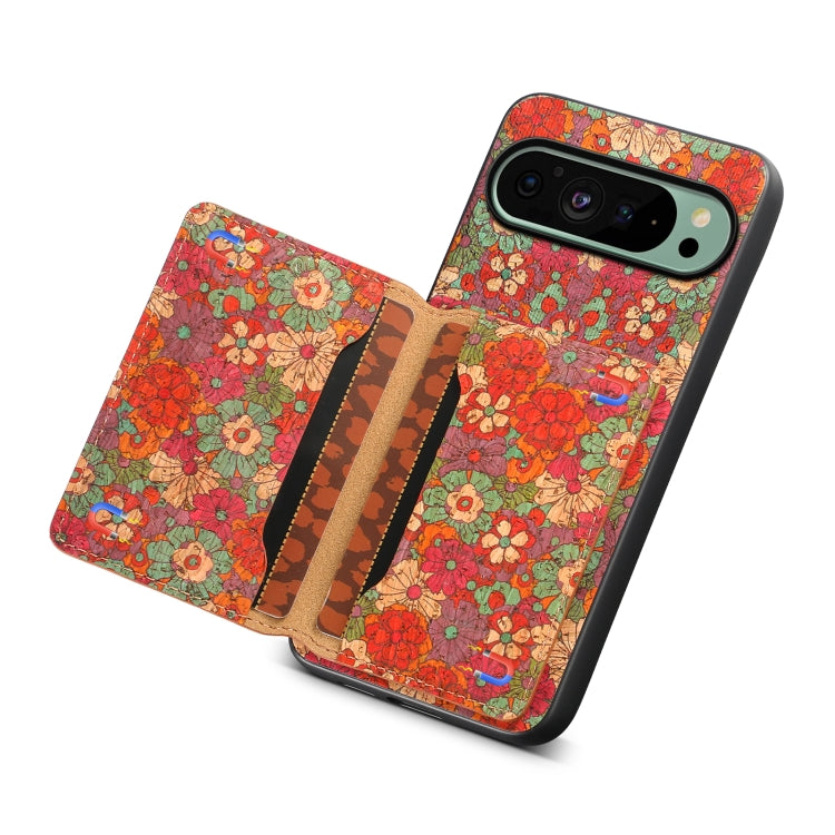 For Google Pixel 9 Card Slot Holder Phone Case(Summer Red) - Google Cases by PMC TechLife | Online Shopping South Africa | PMC TechLife | Buy Now Pay Later Mobicred